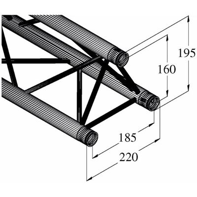 Alutruss DECOLOCK DQ3-S750 3-Punkt-Traverse - Traversen-System Alutruss DECOLOCK DQ3-S750 3-Punkt-Traverse - Traversen-System