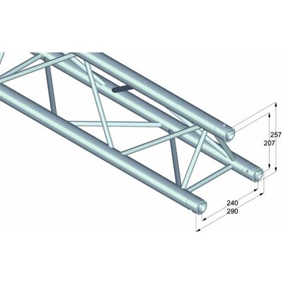 Alutruss Trilock 6082-250 Traverse à 3 voies - Système de traverse - Publicité Alutruss Trilock 6082-250 Traverse à 3 voies - Système de traverse - Publicité