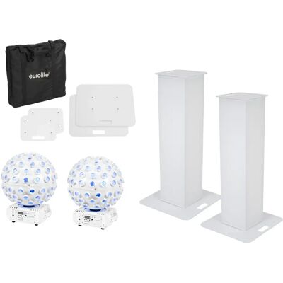 EUROLITE Scenelysset - 2x Stativ 100cm + LED-stråleeffekter EUROLITE Scenelysset - 2x Stativ 100cm + LED-stråleeffekter