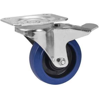 Roadinger Schwere Industrie-Rollen - Blau - 100mm Roadinger Schwere Industrie-Rollen - Blau - 100mm