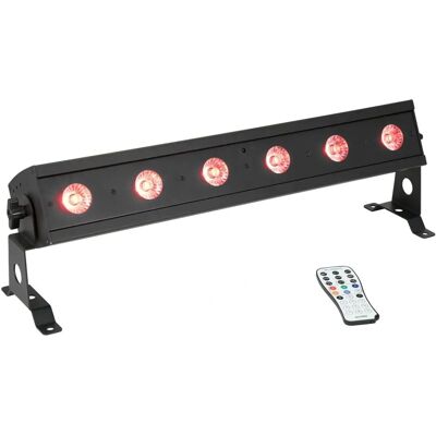 Eurolite Battery LED Light Effect Bar - RGBW, Wireless, 6 LEDs Eurolite Battery LED Light Effect Bar - RGBW, Wireless, 6 LEDs
