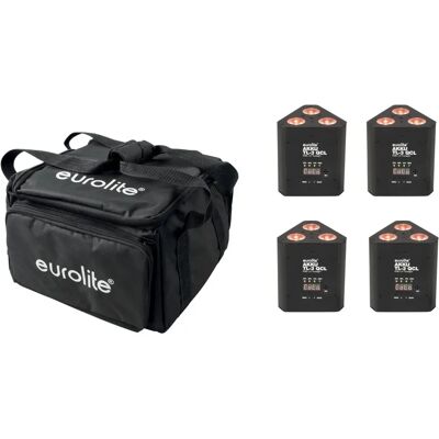 EuroLite Set 4x Akku TL-3 QCL RGB+UV Trusslight - Licht Set EuroLite Set 4x Akku TL-3 QCL RGB+UV Trusslight - Licht Set