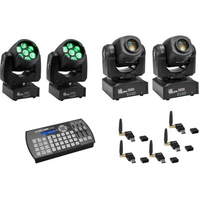EUROLITE Sæt 2x LED TMH-W63 + 2x LED TMH-S30 - Lysopsætning EUROLITE Sæt 2x LED TMH-W63 + 2x LED TMH-S30 - Lysopsætning
