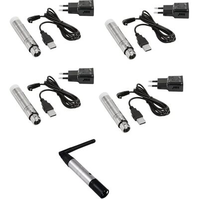 EUROLITE Trådløst DMX-Set - Sender & Modtager - 400m rækkevidde EUROLITE Trådløst DMX-Set - Sender & Modtager - 400m rækkevidde