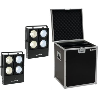 EuroLite Set 2x Audience Blinder 4x100W LED COB CW/WW - Audience Blinder EuroLite Set 2x Audience Blinder 4x100W LED COB CW/WW - Audience Blinder