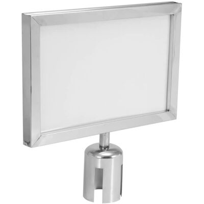 EuroLite Hinweisschild für Barrier - Silber A4 (272x176 mm) - Schild EuroLite Hinweisschild für Barrier - Silber A4 (272x176 mm) - Schild