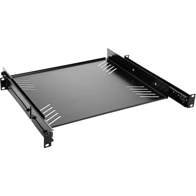 Plateau de rack extensible Omnitronic 1U - Noir, 38 cm Plateau de rack extensible Omnitronic 1U - Noir, 38 cm