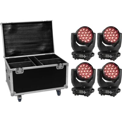 EUROLITE Set 4x LED TMH-X4 Moving Head Wash Zoom - Moving Head Wash Light EUROLITE Set 4x LED TMH-X4 Moving Head Wash Zoom - Moving Head Wash Light