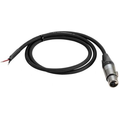 PSSO DMX Kabel - 1m XLR 3-pol männlich/weiblich - Schwarz - DMX Kabel PSSO DMX Kabel - 1m XLR 3-pol männlich/weiblich - Schwarz - DMX Kabel