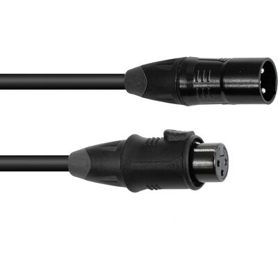 EuroLite DMX-Kabel EC-1 IP65 - 3-polig, 5m, Schwarz - DMX Kabel EuroLite DMX-Kabel EC-1 IP65 - 3-polig, 5m, Schwarz - DMX Kabel