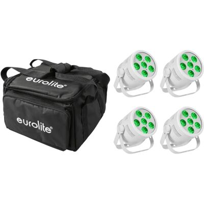 EUROLITE Set 4x LED Silent Par 6 QCL Floor - LED PAR Licht EUROLITE Set 4x LED Silent Par 6 QCL Floor - LED PAR Licht