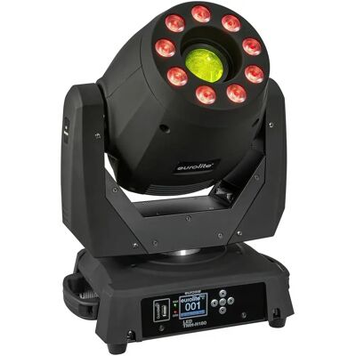 Eurolite TMH-H180 Tête mobile hybride LED - Spot/Wash, Noir Eurolite TMH-H180 Tête mobile hybride LED - Spot/Wash, Noir