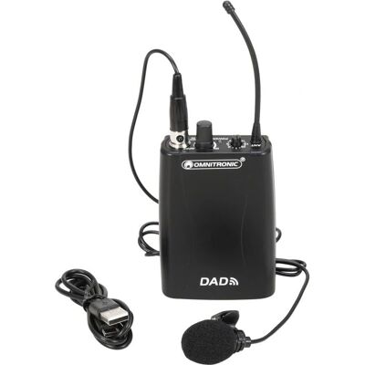 Système de microphone sans fil Omnitronic Dad - Cardioïde, 16 Fréquences Système de microphone sans fil Omnitronic Dad - Cardioïde, 16 Fréquences