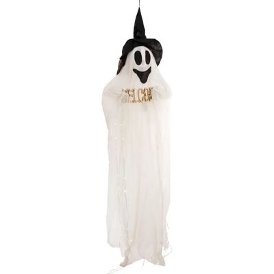 EUROPALMS Weißer Halloween-Geist - 215cm beleuchtete Hängfigur EUROPALMS Weißer Halloween-Geist - 215cm beleuchtete Hängfigur