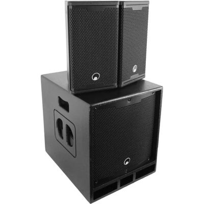 Omnitronic MAXX-1206DSP 2.1 Aktivt Høyttalersystem - PA Høyttalere Omnitronic MAXX-1206DSP 2.1 Aktivt Høyttalersystem - PA Høyttalere