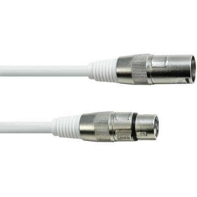 EuroLite XLR 3-pol 10m Weiß - Audiokabel EuroLite XLR 3-pol 10m Weiß - Audiokabel