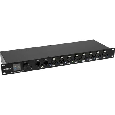 Eurolite 8 PRO DMX Splitter - RDM, 8 Ausgänge, OLED-Display Eurolite 8 PRO DMX Splitter - RDM, 8 Ausgänge, OLED-Display