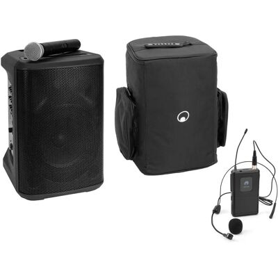 OMNITRONIC Tragbares Wireless PA-System - Modell PORTY-8A mit Mikrofon & Zubehör OMNITRONIC Tragbares Wireless PA-System - Modell PORTY-8A mit Mikrofon & Zubehör