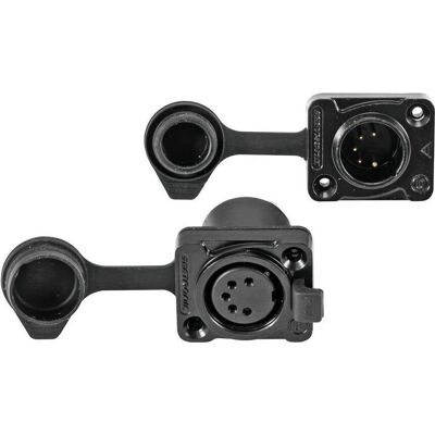 Ensemble EUROLITE IP XLR 5 broches pour LED IP PIX Strobe RGB CW+WW - Publicité Ensemble EUROLITE IP XLR 5 broches pour LED IP PIX Strobe RGB CW+WW - Publicité