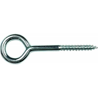 Hermann Lohmann Modelo 022.01.08008.1015 Gancho de tornillo con ojete zincado Hermann Lohmann Modelo 022.01.08008.1015 Gancho de tornillo con ojete zincado