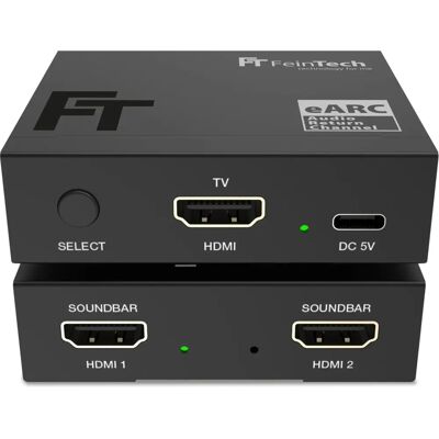 FeinTech AX421 HDMI eARC Switch - Unterstützt HDMI-ARC & eARC - 2 Soundgeräte FeinTech AX421 HDMI eARC Switch - Unterstützt HDMI-ARC & eARC - 2 Soundgeräte