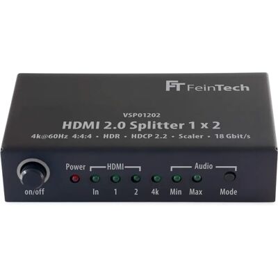 FeinTech Splitter HDMI 4K HDR 1x2 - Distribue signal HDMI - Publicité FeinTech Splitter HDMI 4K HDR 1x2 - Distribue signal HDMI - Publicité