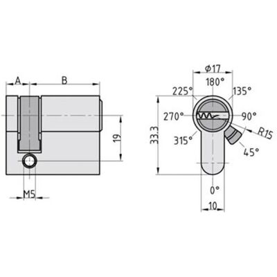 Basi VB5021-0000-0020 Profilhalbzylinder - Türzylinder Basi VB5021-0000-0020 Profilhalbzylinder - Türzylinder