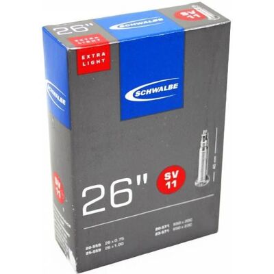 Opona wewnętrzna Schwalbe 26" - Zawór Presta, 19.05-25.4mm, 60g Opona wewnętrzna Schwalbe 26" - Zawór Presta, 19.05-25.4mm, 60g