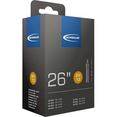 Câmara de ar 26'' Schwalbe com Válvula Holandesa - Confiável, 40mm Câmara de ar 26'' Schwalbe com Válvula Holandesa - Confiável, 40mm