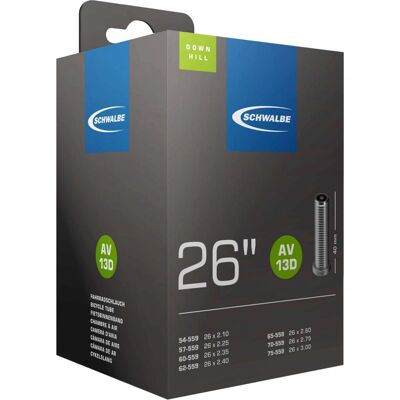 Cámara de bicicleta Schwalbe AV13D 26 pulgadas con válvula Schrader - 54-75 mm Cámara de bicicleta Schwalbe AV13D 26 pulgadas con válvula Schrader - 54-75 mm
