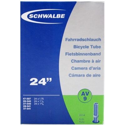 Câmara de ar Schwalbe 24'' AV 9 - Flexível, Confiável, Reciclável Câmara de ar Schwalbe 24'' AV 9 - Flexível, Confiável, Reciclável