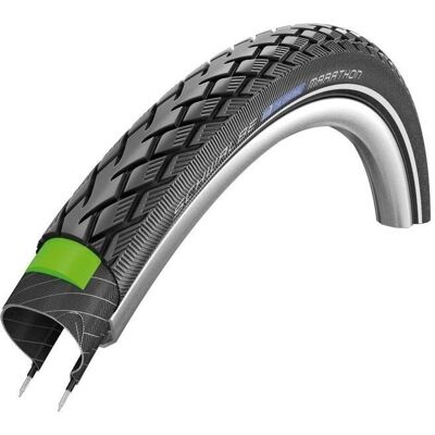 Pneu Schwalbe Marathon GreenGuard 26" x 1.75" - Gris - Publicité Pneu Schwalbe Marathon GreenGuard 26" x 1.75" - Gris - Publicité