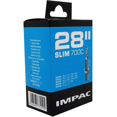 Chambre à air Impac SV Slim - 700c 28c - 32c Presta - Chambres à air - Publicité Chambre à air Impac SV Slim - 700c 28c - 32c Presta - Chambres à air - Publicité