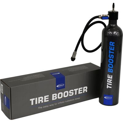Pompa per bici Schwalbe - Gonfiatore per pneumatici senza camera - Blu, Grigio, Bianco Pompa per bici Schwalbe - Gonfiatore per pneumatici senza camera - Blu, Grigio, Bianco