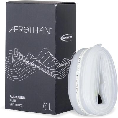 Chambre à air légère Schwalbe Aerothan - 700c, Transparent, 35/50mm, Valve Presta - Publicité Chambre à air légère Schwalbe Aerothan - 700c, Transparent, 35/50mm, Valve Presta - Publicité