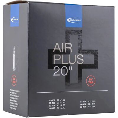 Schwalbe Air Plus Inner Tube - 20" Black - Puncture Resistant - 40mm Presta Valve Schwalbe Air Plus Inner Tube - 20" Black - Puncture Resistant - 40mm Presta Valve