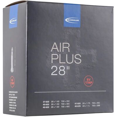 Schwalbe Air Plus Inner Tube - 700c - Black - Puncture Protection Schwalbe Air Plus Inner Tube - 700c - Black - Puncture Protection