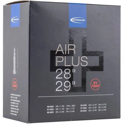 Chambre à air Schwalbe Air Plus - Noir - 29" - Presta - Publicité Chambre à air Schwalbe Air Plus - Noir - 29" - Presta - Publicité