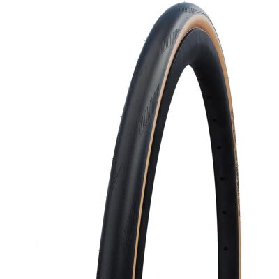 Schwalbe One TLE Addix Performance RaceGuard Foldende Dekk - 700c - Svart / Klassisk (Tan Wall) / 25mm Schwalbe One TLE Addix Performance RaceGuard Foldende Dekk - 700c - Svart / Klassisk (Tan Wall) / 25mm