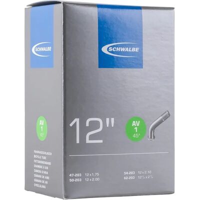 Schwalbe Binnenband 12x1.75/2.10 AV 40mm 45° - Fietsreserveonderdeel Schwalbe Binnenband 12x1.75/2.10 AV 40mm 45° - Fietsreserveonderdeel