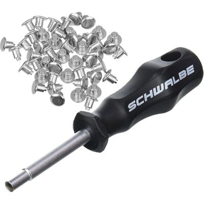Schwalbe - Sett med Stålspiker 50 stk med Verktøy - Dekktilbehør Schwalbe - Sett med Stålspiker 50 stk med Verktøy - Dekktilbehør