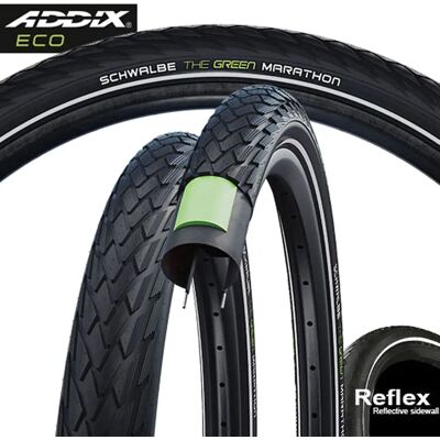 Schwalbe GreenGuard Marathon 28x1.10 Fahrradreifen - E-25, Schwarz-Reflex Schwalbe GreenGuard Marathon 28x1.10 Fahrradreifen - E-25, Schwarz-Reflex