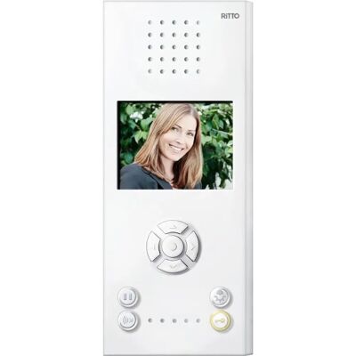 Ritto RGE1787770 Interphone Vidéo Blanc - Système Bus - Publicité Ritto RGE1787770 Interphone Vidéo Blanc - Système Bus - Publicité