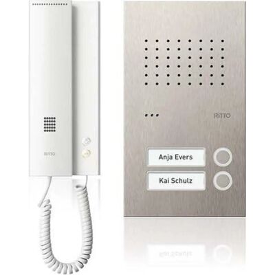 Ritto RGE1818225 Edelstahl Porttelefon für Zweifamilienhaus Ritto RGE1818225 Edelstahl Porttelefon für Zweifamilienhaus
