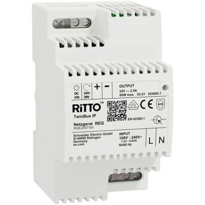 Ritto RGE2057100 - Alimentation électrique - IP20, 24V, 60W - Publicité Ritto RGE2057100 - Alimentation électrique - IP20, 24V, 60W - Publicité