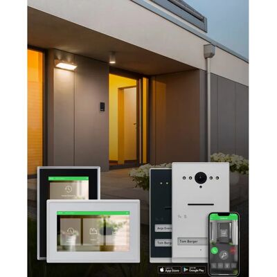 Ritto RGE2092170 Video-Gegensprechanlage - Weiß, Erweiterbar, 120° Kamera Ritto RGE2092170 Video-Gegensprechanlage - Weiß, Erweiterbar, 120° Kamera