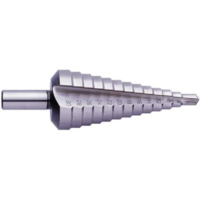 Exact 1605329 HSS Stufenbohrer - 6-30mm - 98mm - Metall Exact 1605329 HSS Stufenbohrer - 6-30mm - 98mm - Metall