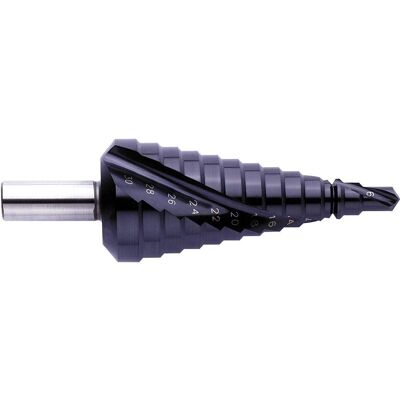 Broca escalonada Exact 07023 - Espiral TiAlN 6-30mm Broca escalonada Exact 07023 - Espiral TiAlN 6-30mm