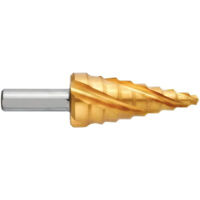 Broca escalonada Exact 4-20mm recubierta de TiN - Herramienta de corte Broca escalonada Exact 4-20mm recubierta de TiN - Herramienta de corte