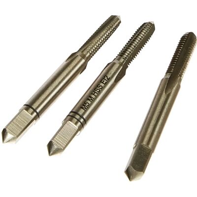 Ensemble de 3 tarauds manuels HSS M5 DIN 352 - Exact Ensemble de 3 tarauds manuels HSS M5 DIN 352 - Exact